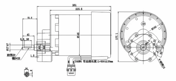 750W Compact Geared Motor