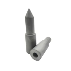 Cemented carbide nozzle installation
