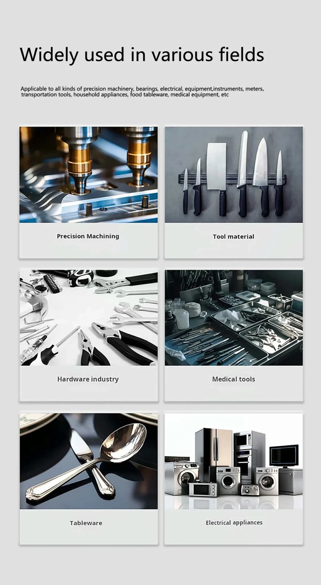 hard alloy widely used in various fields